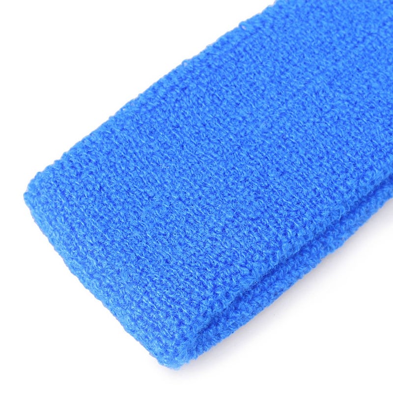 Mallofusa ? 10 PCS Cotton Sports Basketball Headband/Sweatband Head Sweat Band/Brace Gift Party Outdoor Activities (Blue) - Image 5